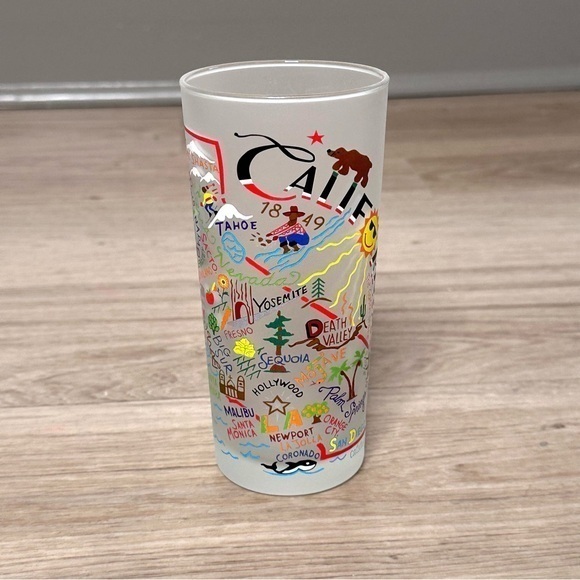 Cat Studio Other - SALE 5/$25 📦 CatStudio California Glass Tumbler Glass 2018 Travel Frosted